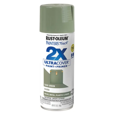 SPRAY PAINT GLS SAGE GRN 12OZ