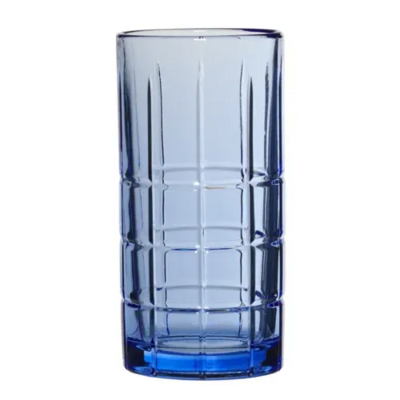 TEA GLASS SET 4PC 16OZ BLU