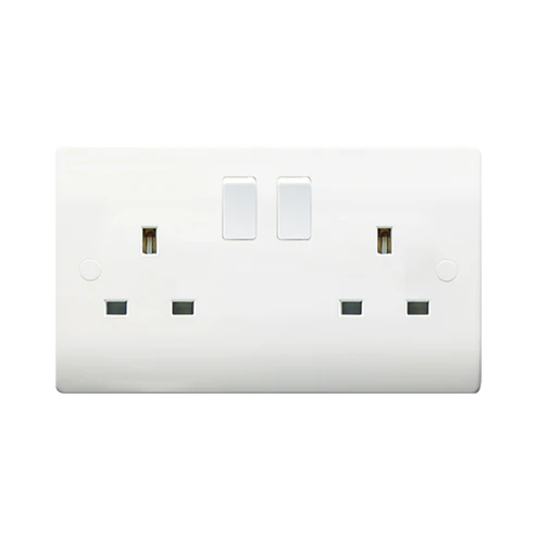 SWITCH SOCKET 13A 2G DP  VN036