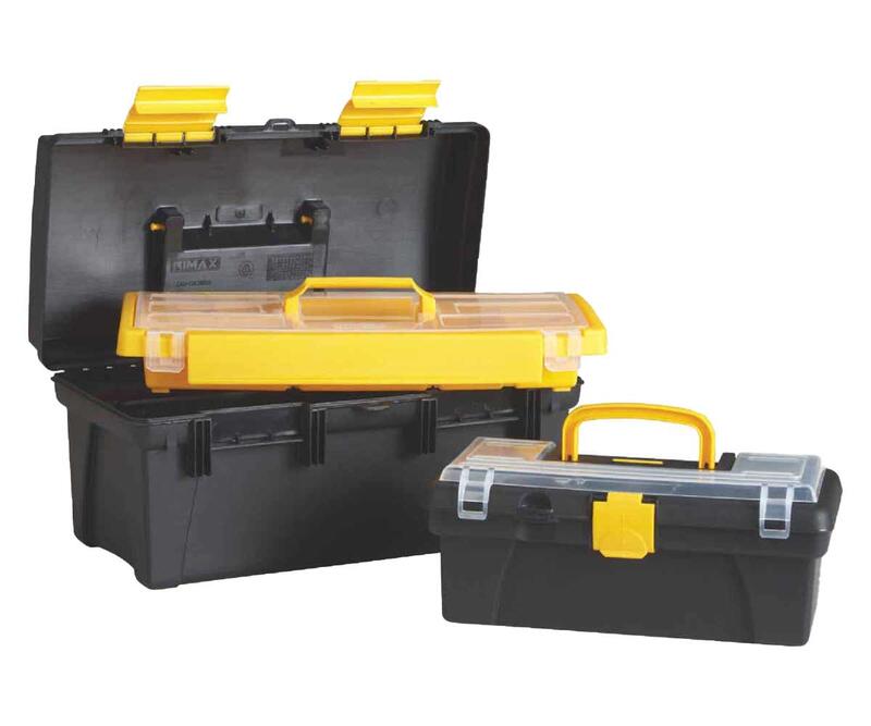   Toolbox 16 Inch  with Bonus 12 Inch Toolbox    Black and Yellow 1 Each 8391