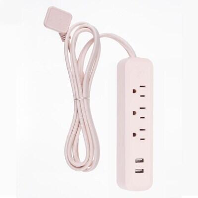 Globe electric Power Strip With Usb 6 Foot Rose 1 Each 78257