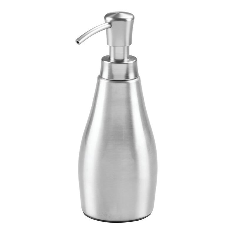 iDesign Alumina Soap Pump Brushed Silver 1 Each 39350