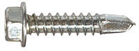 Hillman Hex WH Self-Drilling Screw #8x3/4 In Zinc 1 Each 560316