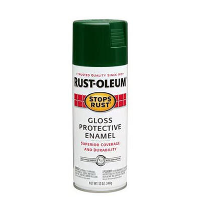 Rust-Oleum Gloss Anti-Rst Spray Paint 12oz Dark Hunter Green 1 Each 7733-830