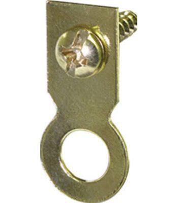  Hangman  Flat Ring Hanger Brass 4 Pack  122227