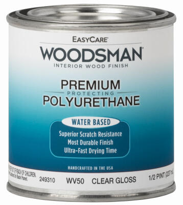 Easycare Woodsman Gloss Polyurethane Wood Finish Clear 1/2 Pint WV50-HP