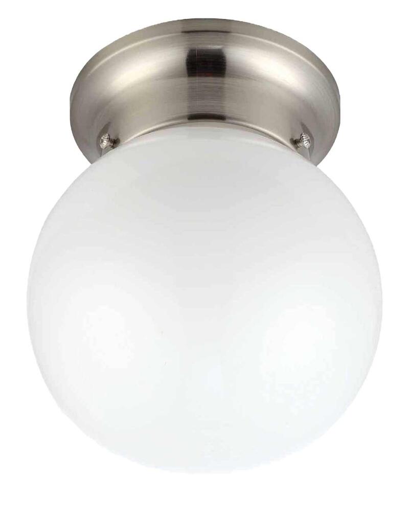 Home Impressions Ceiling Light Globe 1L 6In Brushed Nickel 1 Each