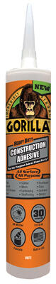  Gorilla  Heavy Duty All Purpose Construction Adhesive 9 Ounce 1 Each 8010003