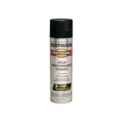 Rust-Oleum Professional Semi Gloss Enamel Spray Paint 15oz Black 1 Each 239107