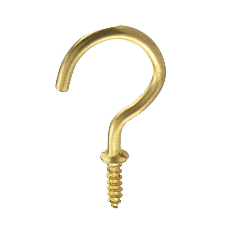  Hillman  Cup Hook 1-1/4 Inch  Brass 1 Each 122315