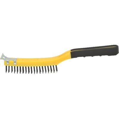  Best Look Stiff Wire Brush With Scraper 5-1/4x1/2 Inch 1 Each 46806 382