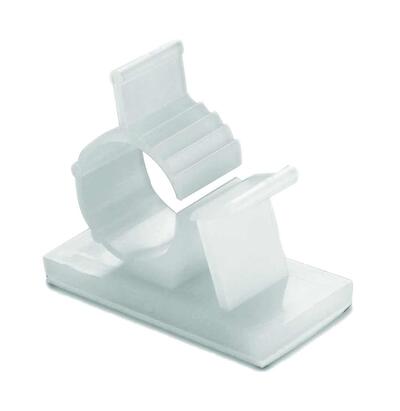 Gb Electrical Wire Clip Plastic 3/8 Inch White 6 Pack GKK-1538