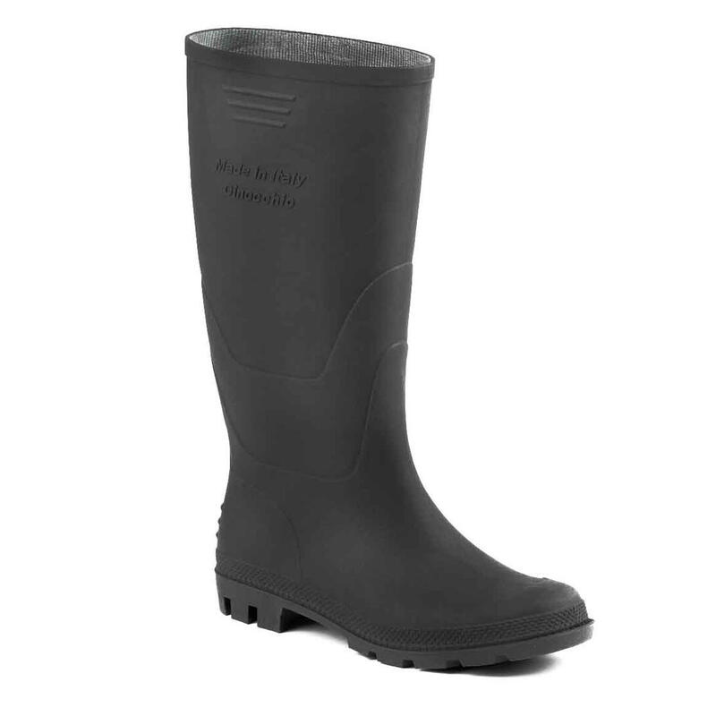  Ginocchio Rubber Boots Farmer's 6 Black 1 Pair HTAABO06310NE42