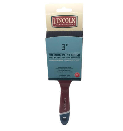 Lincoln  Natural Bristle Paint Brush 3 Inch  1 Each  LNA1007