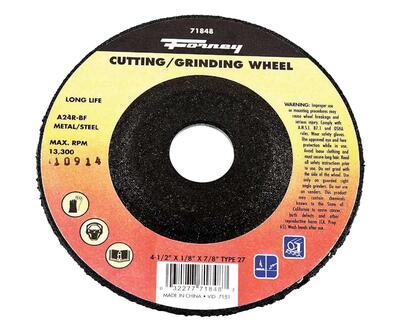  Forney  Grinding Cut Off Wheel 1 Each 71848
