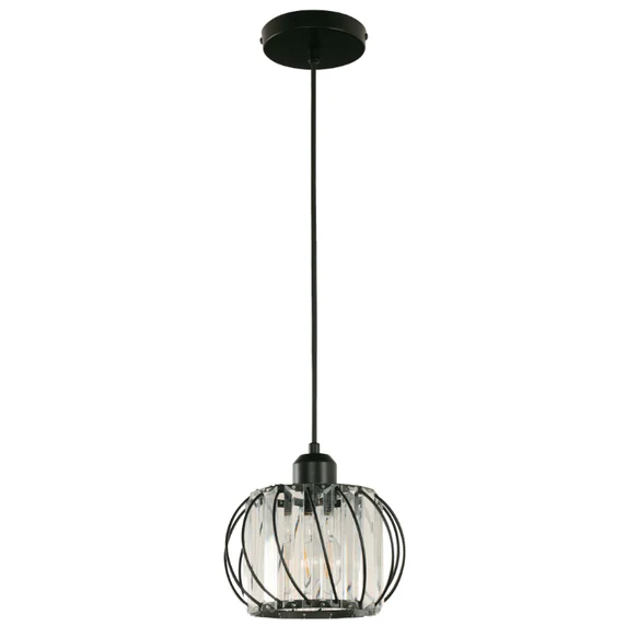 HANGING LAMP 1L E27 40W M/BLK