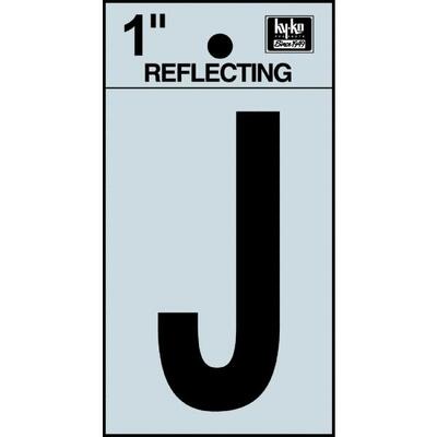  Hy-Ko Reflective Letter J 1 Inch  1 Each RV15-J