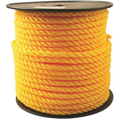  Do It Best  Twisted Polypropylene Rope 1/2 Inchx200 Foot  Yellow 1 Foot 700227