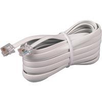 PHONE CORD 15' WHT M/D