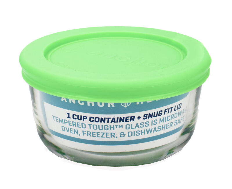 Anchor Round Food Storage Container With Lid 1 Cup Lime 1 Each 91994