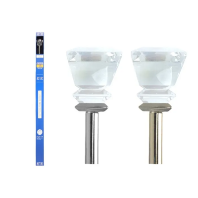 CURTAIN ROD MTL PAPERBOX SILV