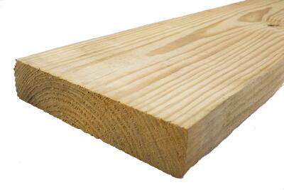 Lumber Yellow Pine #1 S4S Treated 2x8x20 1 Length