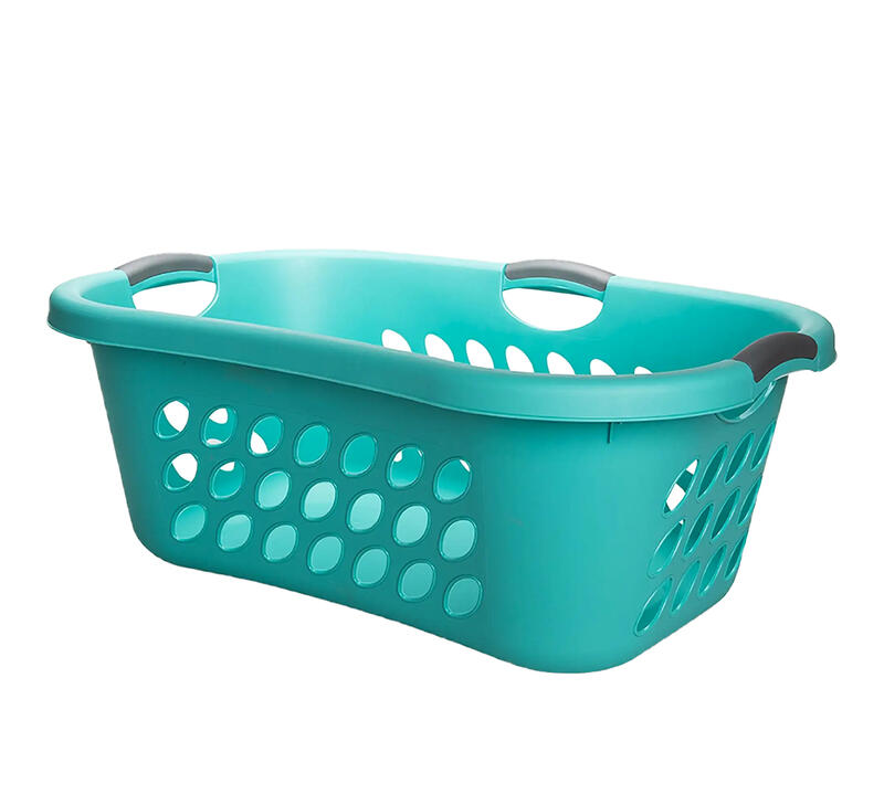  Sterlite Laundry Basket  Aqua 1 Each  764-12107906