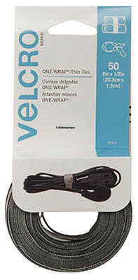  Velcro  Reusable Ties 8 Inch  50 Pack  90924ACS