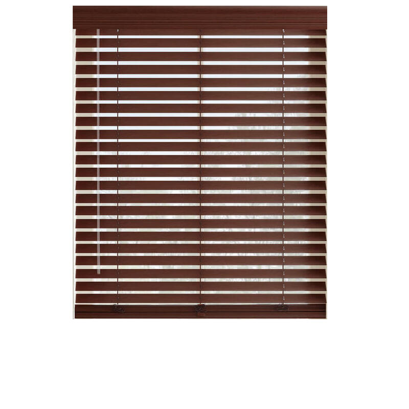 Dekor Products Fauxwood Blind 36x52 Inch Mahogany 1 Each FW3652M