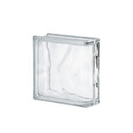  Seves Glass Blocks Glass Block  End Clear Wave  1 Each BLSE113310: $41.51