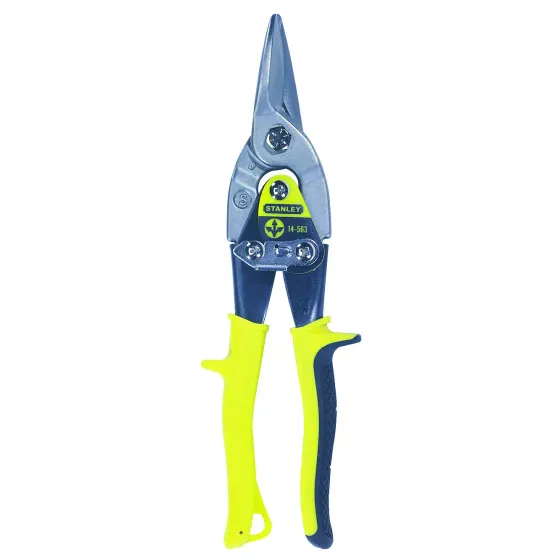  Stanley  Straight Cut Aviation Snip Yellow  1 Each 414563