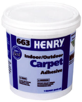  Henry Outdoor Carpet Adhesive #663 1 Quart 1 Each 12183