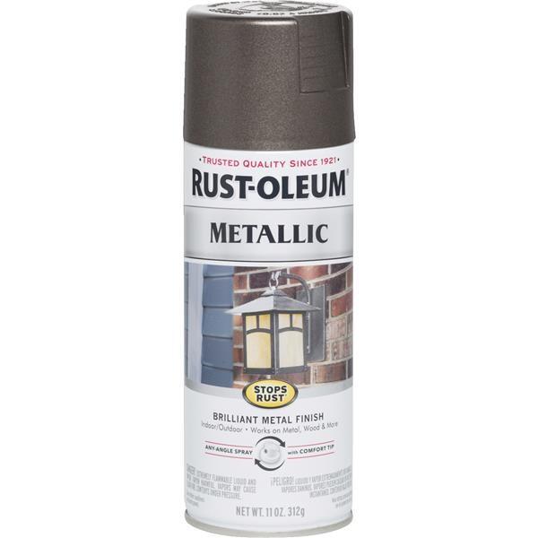 Rust-Oleum Mtlc Satin Spray Paint 11oz Dark Bronze 1 Each 7272-830