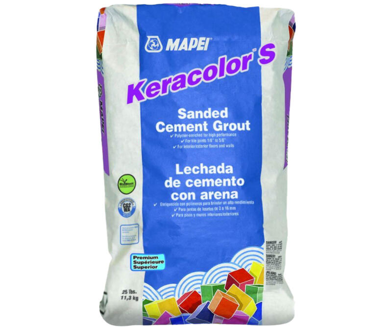  Mapei Keracolor Sanded Grout  25 Lb  Chamois 1 Each 20525