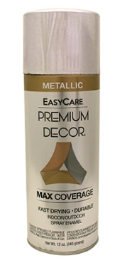 Easy Care Premium Decor Metallic Enamel Spray Paint 12oz Chrome 1 Each PDS94-AER