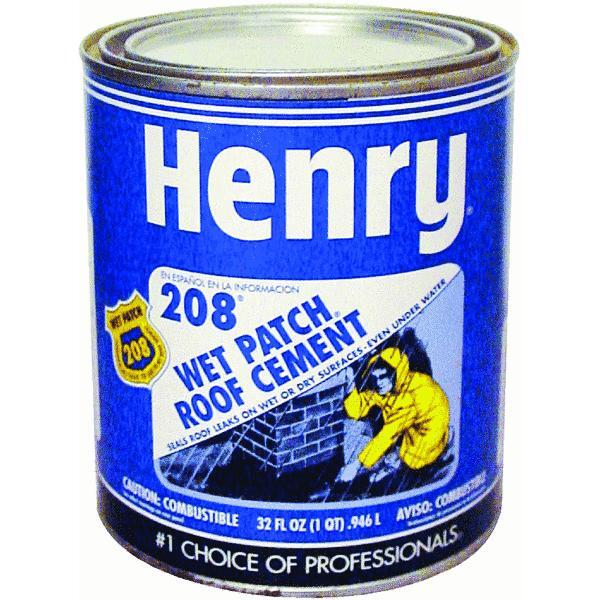 Henry Wet Patch Roof Cement 1 Quart 1 Each HE208030 M&C Home Depot