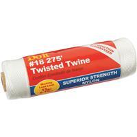  Do It Best Nylon Twisted Twine #18 275 Foot White 1 Roll 338637