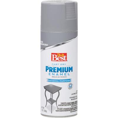 Do It Best Gloss Enamel Spray Paint 12oz Medium Gray 1 Each 203442D