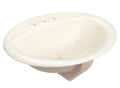  Oval Drop In Bathroom Sink  Bone  1 Each TT-1290-B: $177.55