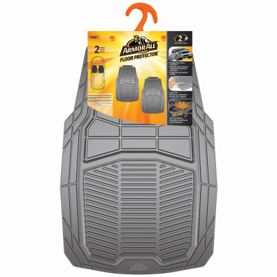 HD VEHICLE FLOOR MAT SET GRAY