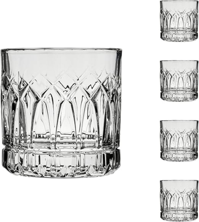 ROCKS GLASS SET 4PC 12OZ TRAZE