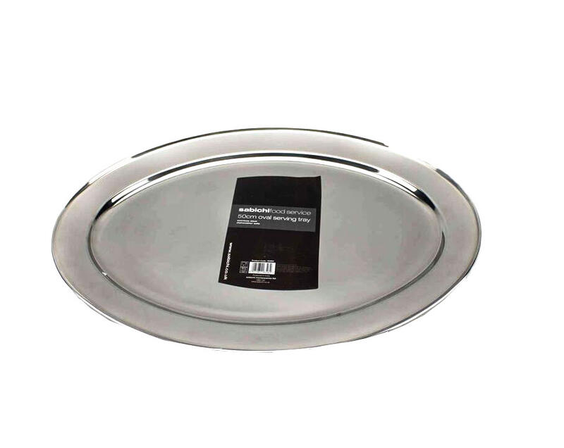 Sabichi Serving Tray Oval 50cm Stainless Steel 1 Each 186997 183316