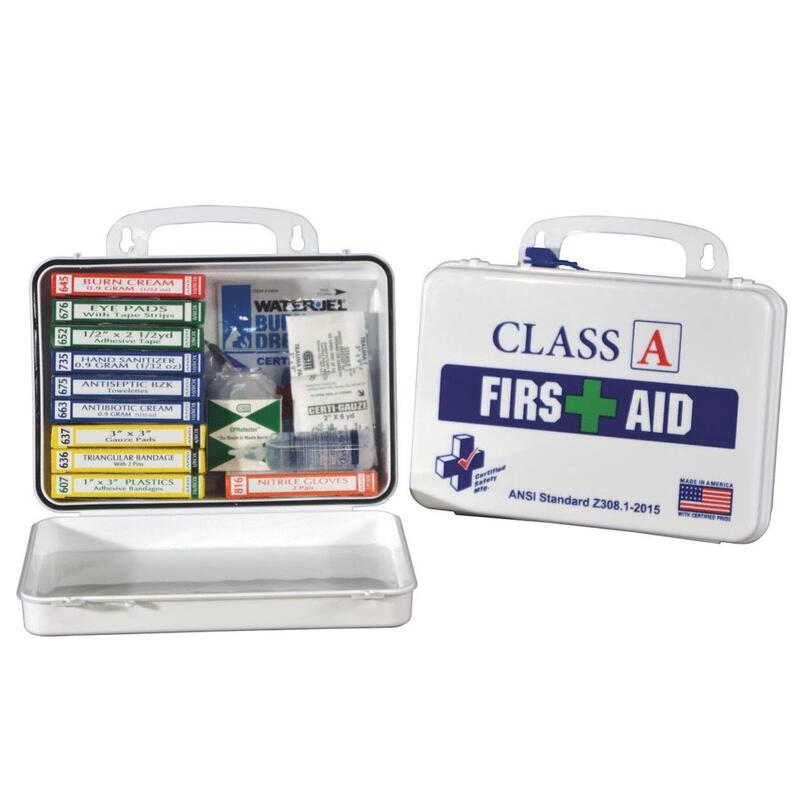 Certified Safety Class A First Aid Kit 82 Piece 1 Each K615-011