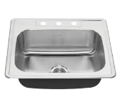 Brown USA Sink Stainless Steel 25x22x8x0.08 1 Each BM25228