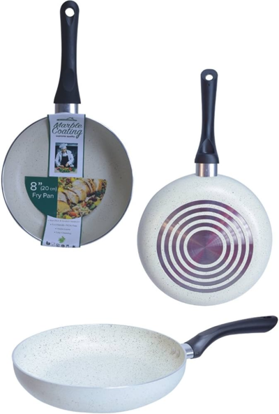  EuroHome Non-Stick Marble Coated Frying Pan 8 Inch Grey 1 Each 8220-GY