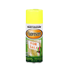 Rust-Oleum Gloss Fluorescent Spray Paint 11oz Yellow 1 Each 1942830