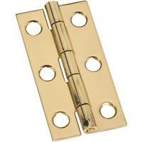  National  Narrow Hinge 2x1 Inch  Solid Brass 1 Each N211-235