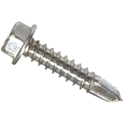 Hillman Hex WH Self-Drilling Screw #10x1-1/2 In Zinc 1 Each 560336 600-536