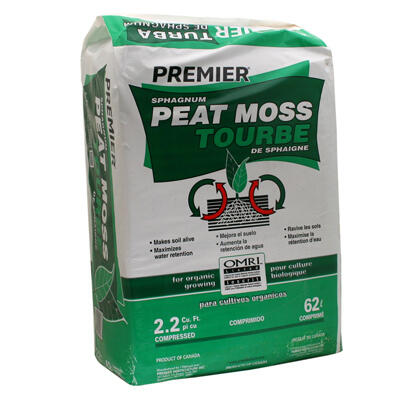 Premier Sphagnum Peat Moss 2.2cuft 1 Each 0128P
