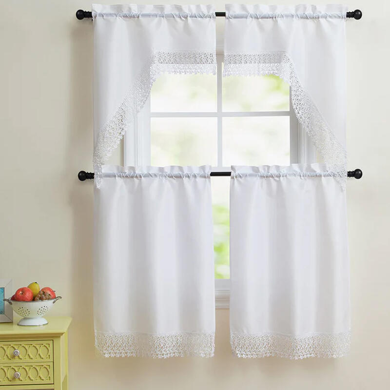 Kitchen Curtain 3 Piece 1 Set